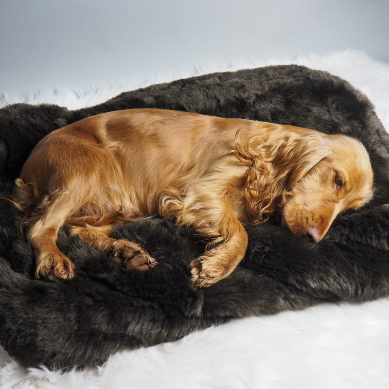 Pookie - Faux Fur Burrow Sleeping Bag - Dark Brown