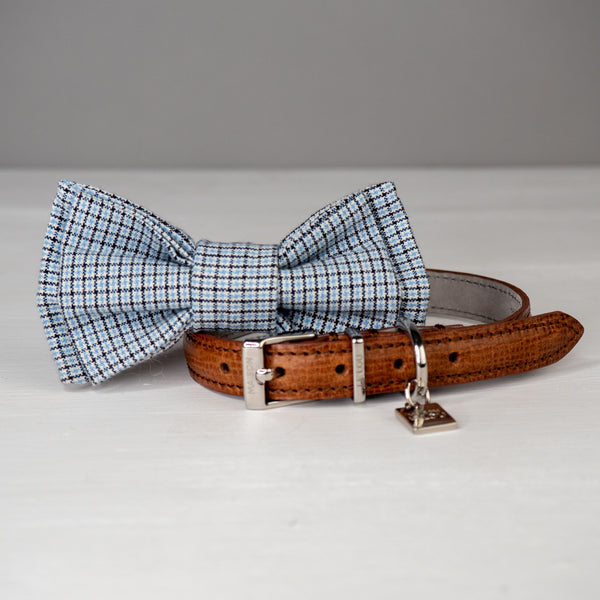 Ace Bow Tie - Sky Blue Gingham