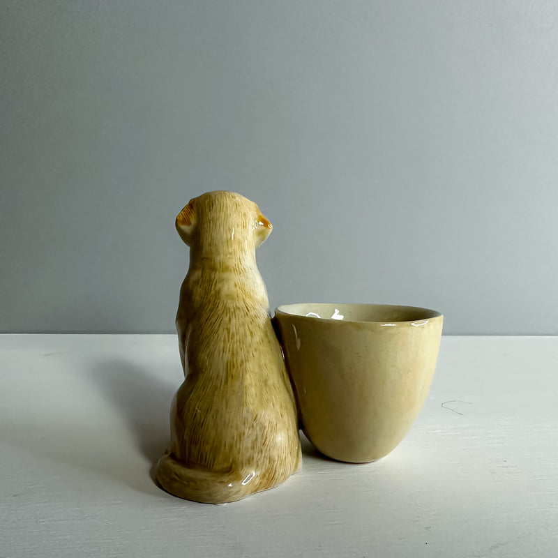 Golden Labrador egg cup - Golden