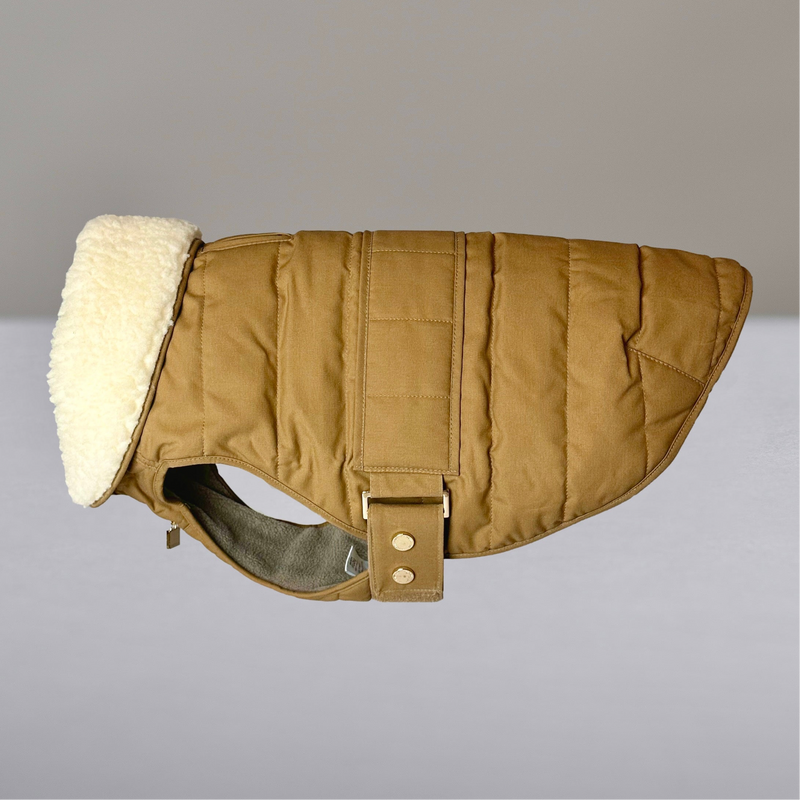 Verbier Dog coat  - camel