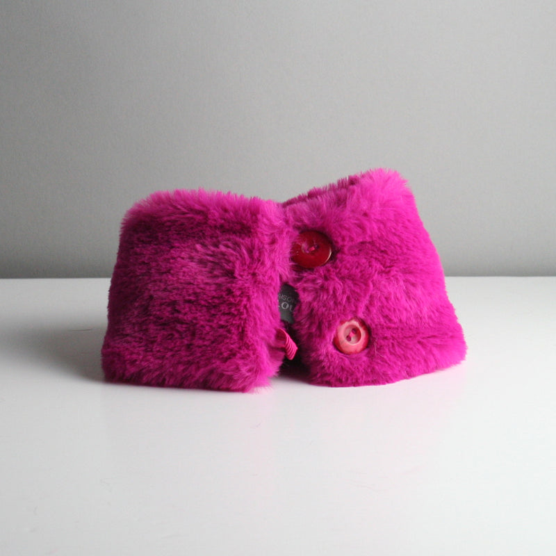Snookie - Faux Fur Snood Neck Warmer - Hot Pink
