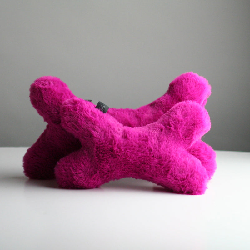 Bonie Plush Dog Toy - Hot Pink