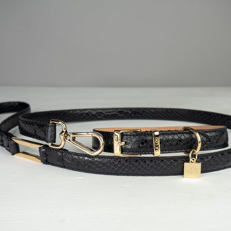 Grace Dog Collar - Black – Maison Le Lou