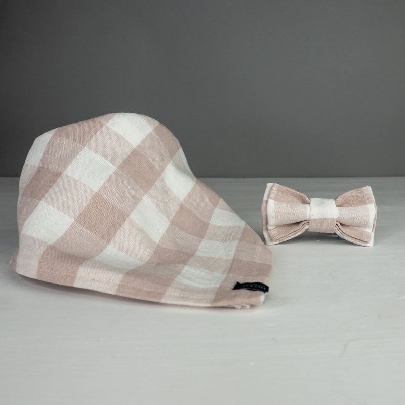 Aimee Bow Tie - Pink and White