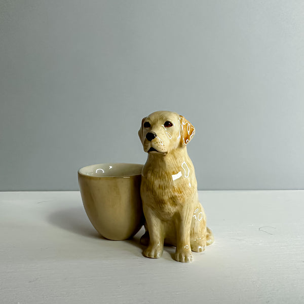 Golden Labrador egg cup - Golden