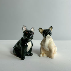 French Bulldog Salt and Pepper shakers - Black and Fawn