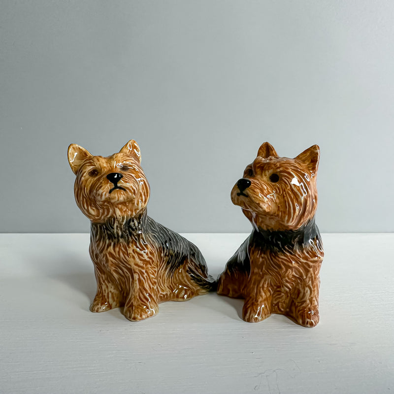 Yorkshire Terrier Salt and Pepper shakers - Brown