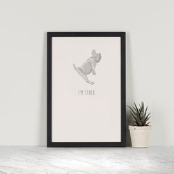 I'm Stuck, A5 Print by Ben Rothery